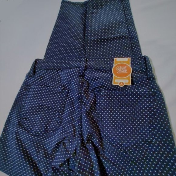 Old Navy Super Skinny Lower Rise Rockstar Navy Polka Dot Jeans Size 8R NWT - Picture 4 of 6